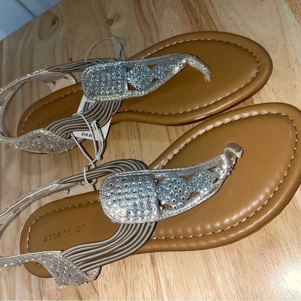 Gold women’s sandals